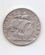 PORTUGAL DEL AÑO 1948 DE 2 Y 1/2 ESCUDO